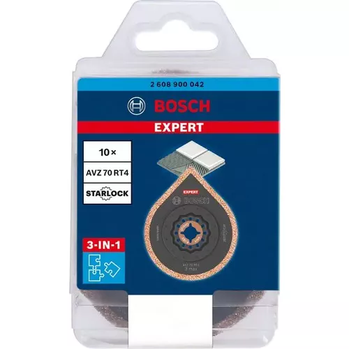 Brusné víceúčelové nástroje EXPERT 3 max AVZ 70 RT4, 70 mm, 10 ks BOSCH 2608900042