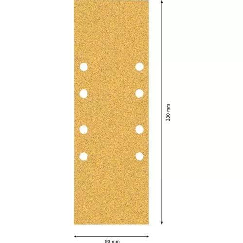 Sada brusných papírů EXPERT C470 pro vibrační brusky 93 × 230 mm, G 3 × 60, 4 × 80, 3 × 120, 10 ks BOSCH 2608901112