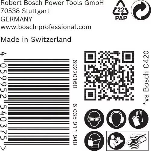 Brusná mřížka EXPERT M480 pro vibrační brusky 150 mm, G 100 50 ks BOSCH 2608900699