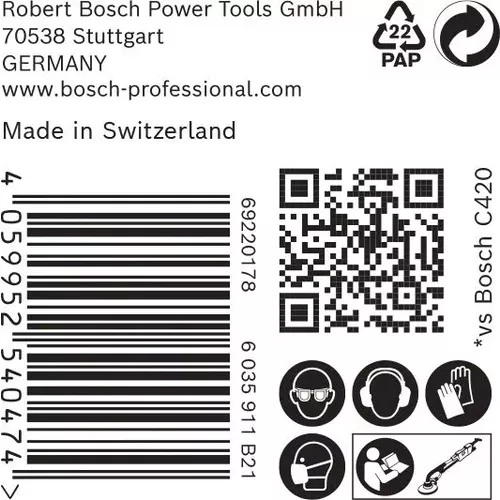 Brusná mřížka EXPERT M480 pro brusky na sádrokarton 225 mm, G 120, 25 kusů BOSCH 2608900709