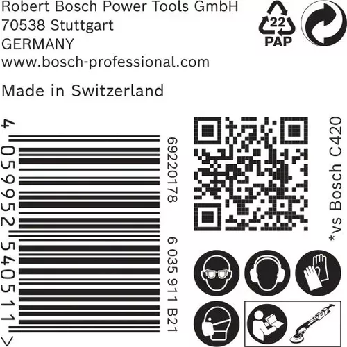 Brusná mřížka EXPERT M480 pro brusky na sádrokarton 225 mm, G 240, 25 kusů BOSCH 2608900713