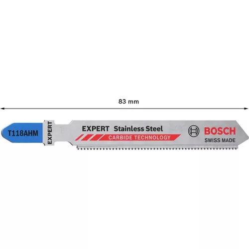 3dílná sada pilových plátků T 118 AHM EXPERT Stainless Steel BOSCH 2608900561