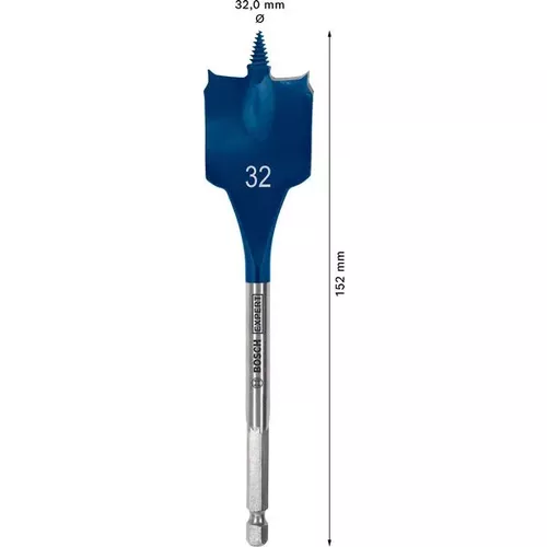 Plochý frézovací vrták do dřeva EXPERT Self Cut Speed 32×152 mm  BOSCH 2608900326