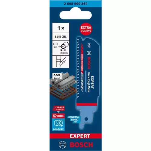 List do pily ocasky S 555 CHC EXPERT Thick Tough Metal, 1 ks BOSCH 2608900364