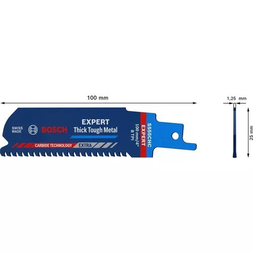List do pily ocasky S 555 CHC EXPERT Thick Tough Metal, 1 ks BOSCH 2608900364