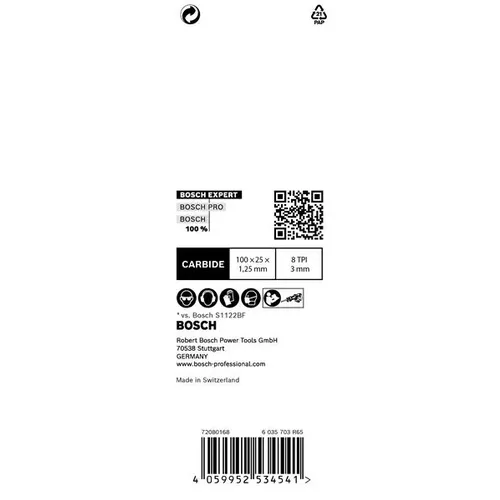 List do pily ocasky S 555 CHC EXPERT Thick Tough Metal, 1 ks BOSCH 2608900364