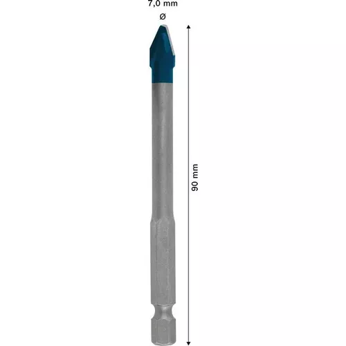 Vrták do dlažby EXPERT HEX-9 HardCeramic 7 × 90 mm BOSCH 2608900591