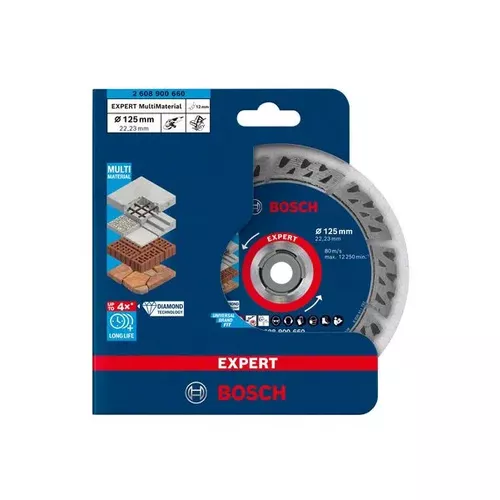 Diamantový řezný kotouč EXPERT MultiMaterial 125 × 22,23 × 2,2 × 12 mm BOSCH 2608900660