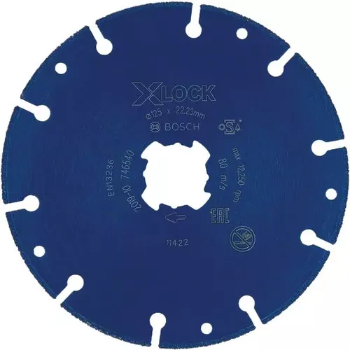 Diamantový řezací kotouč EXPERT Diamond Metal Wheel X-LOCK 125 × 22,23 mm BOSCH 2608900533