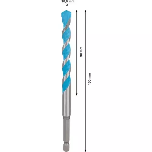 Víceúčelový vrták EXPERT HEX-9 MultiConstruction, 10 × 90 × 150 mm BOSCH 2608900582