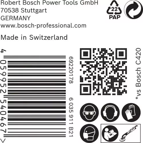 Brusná mřížka EXPERT M480 pro brusky na sádrokarton 225 mm, G 100, 25 kusů BOSCH 2608900708