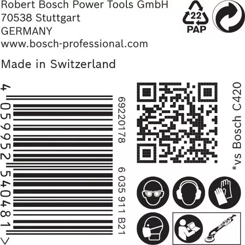 Brusná mřížka EXPERT M480 pro brusky na sádrokarton 225 mm, G 150, 25 kusů BOSCH 2608900710