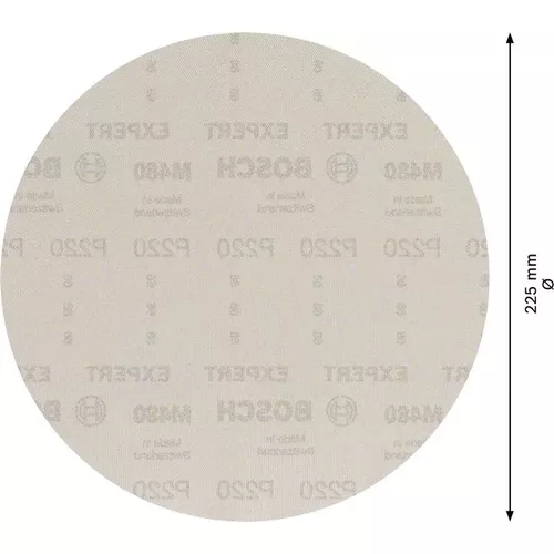 Brusná mřížka EXPERT M480 pro brusky na sádrokarton 225 mm, G 220, 25 kusů BOSCH 2608900712