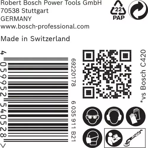 Brusná mřížka EXPERT M480 pro brusky na sádrokarton 225 mm, G 320, 25 kusů BOSCH 2608900714