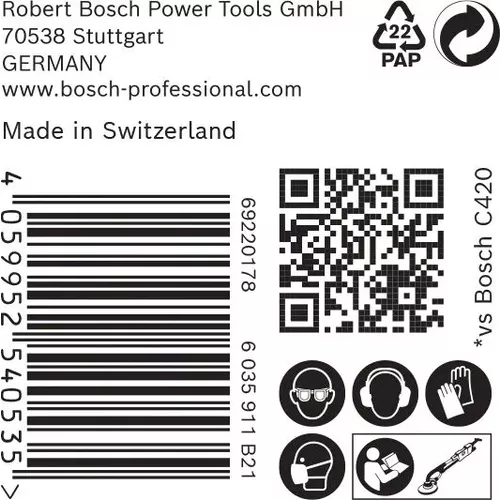 Brusná mřížka EXPERT M480 pro brusky na sádrokarton 225 mm, G 400, 25 kusů BOSCH 2608900715