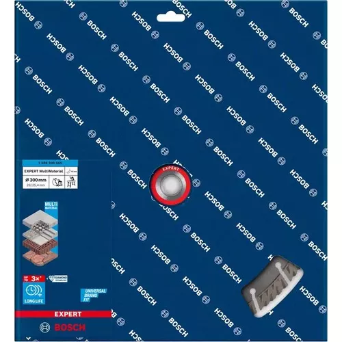 Diamantový dělicí kotouč EXPERT MultiMaterial 300 × 20/25,40 × 3 × 15 mm BOSCH 2608900665