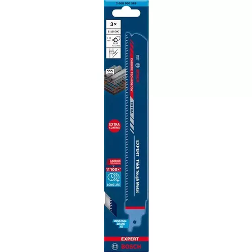 List do pily ocasky S 1155 CHC EXPERT Thick Tough Metal, 3 ks BOSCH 2608900369