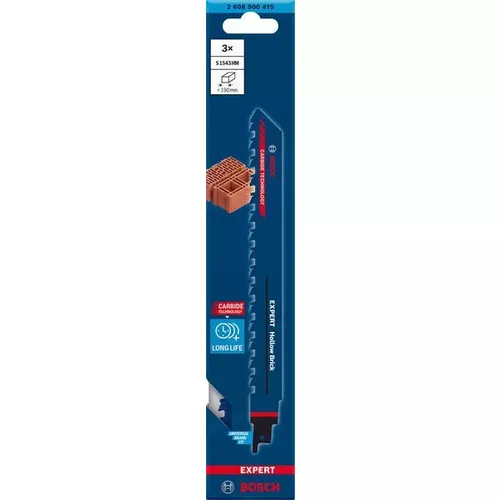List do pily ocasky S 1543 HM EXPERT Hollow Brick, 3 ks BOSCH 2608900415