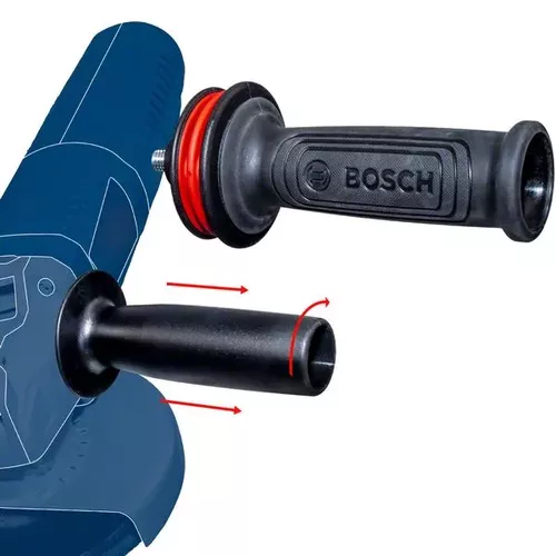 Antivibrační rukojeť EXPERT Vibration Control pro úhlové brusky s M10, 169 × 69 mm BOSCH 2608900000