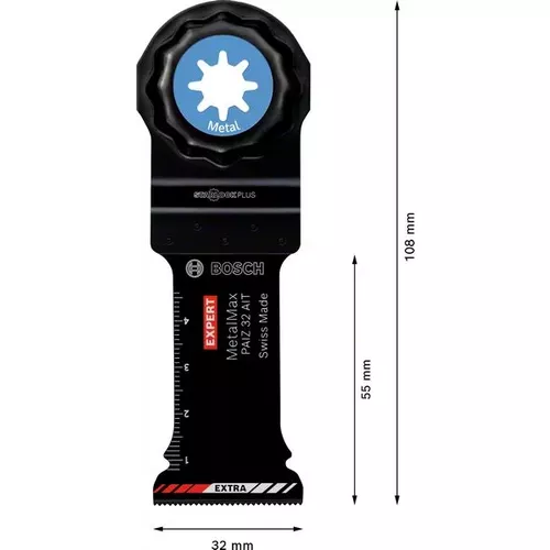 Ponorný pilový list pro oscilační nářadí EXPERT MetalMax PAIZ 32 AIT 50 × 32 mm BOSCH 2608900019