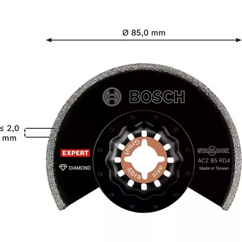 Segmentový diamantový pilový kotouč EXPERT ACZ 85 RD4, 85 mm BOSCH 2608900034