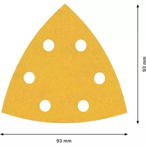 Sada brusných papírů EXPERT C470 pro delta brusky 93 mm, G 60/120/240, 6 ks BOSCH 2608900832