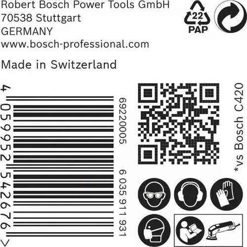 Brusné papíry pro delta brusky EXPERT C470 93 mm, P100, 50 ks BOSCH 2608900929