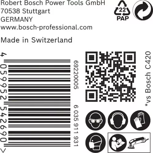 Brusné papíry pro delta brusky EXPERT C470 93 mm, P180, 50 ks BOSCH 2608900931