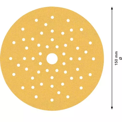 Brusný papír EXPERT C470 s více otvory pro vibrační brusky 150 mm, G 150 50 ks BOSCH 2608901140