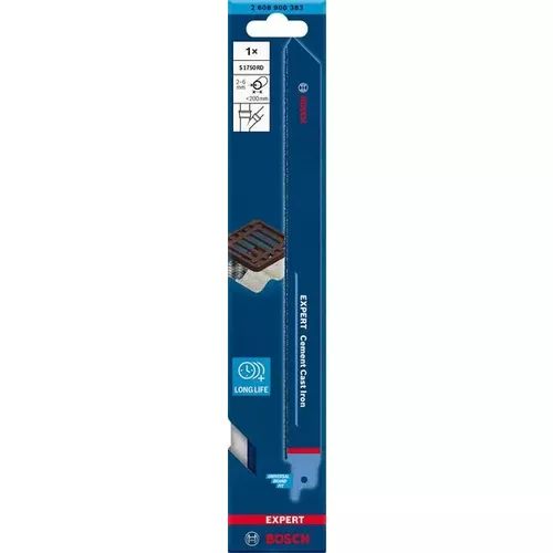 List do pily ocasky S 1750 RD EXPERT Cement Cast Iron, 1 ks BOSCH 2608900383