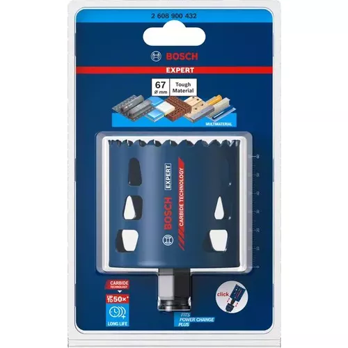 Děrovka EXPERT Tough Material 67 × 60 mm BOSCH 2608900432