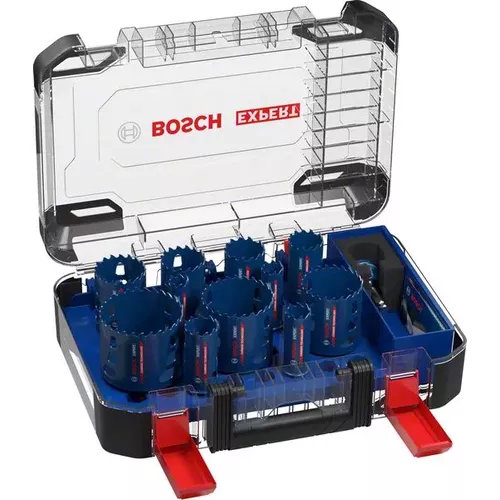 Sada děrovek EXPERT Tough Material 20/22/25/32/35/40/44/51/60/68/76 mm, 14 ks BOSCH 2608900448