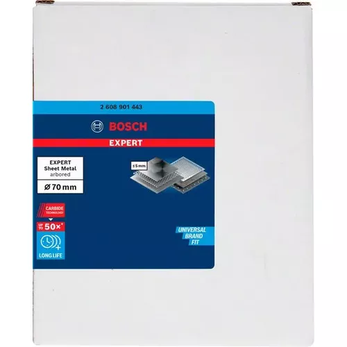 Děrovka EXPERT Sheet Metal 70 mm BOSCH 2608901443