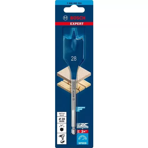 Plochý frézovací vrták do dřeva EXPERT Self Cut Speed 28×152 mm  BOSCH 2608900324