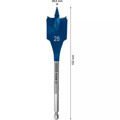 Plochý frézovací vrták do dřeva EXPERT Self Cut Speed 28×152 mm  BOSCH 2608900324