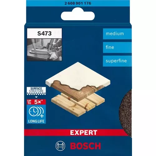 Brusné houby EXPERT S473 Standard 98 × 120 × 13 mm, M, F, SF, 3 ks BOSCH 2608901176