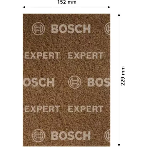 Arch brusného rouna EXPERT N880 pro ruční broušení 152 × 229 mm, Coarse A BOSCH 2608901212