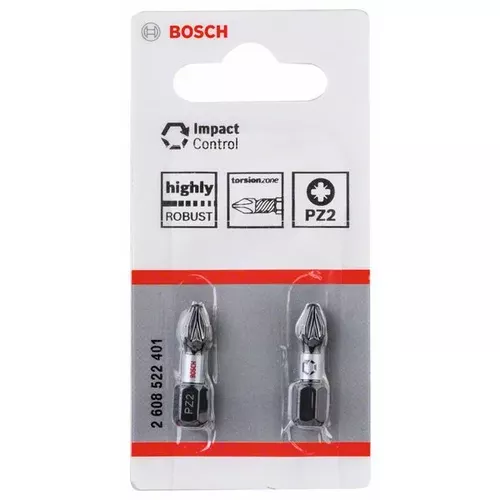 Nástavec Impact Control 25 mm, 2×PZ2 BOSCH 2608522401