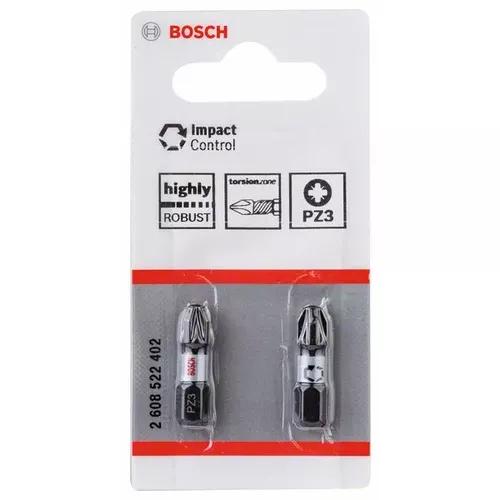 Nástavec Impact Control 25 mm, 2×PZ3 BOSCH 2608522402