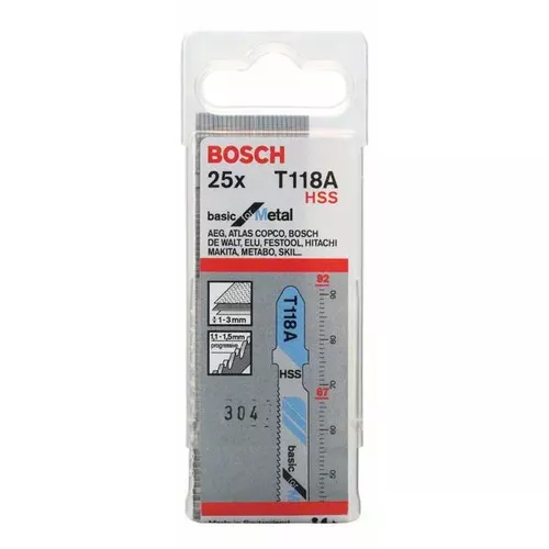 Pilový plátek do kmitací pily T 118 A BOSCH 2608638470