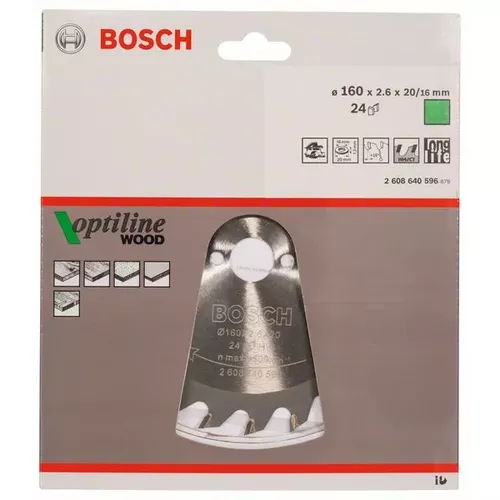 Pilový kotouč Optiline Wood  BOSCH 2608640596
