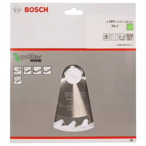 Pilový kotouč Optiline Wood BOSCH 2608640610