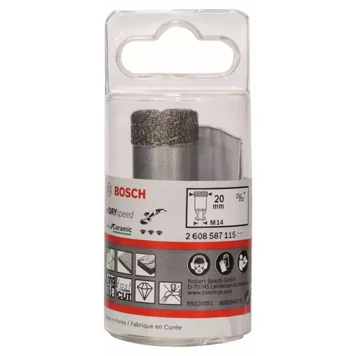 Diamantové vrtáky pro vrtání za sucha Dry Speed Best for Ceramic BOSCH 2608587115