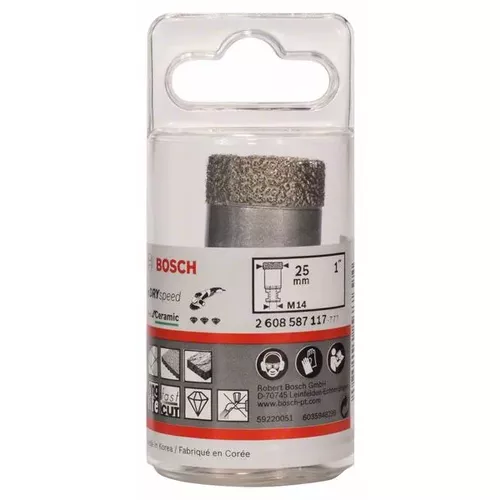 Diamantové vrtáky pro vrtání za sucha Dry Speed Best for Ceramic BOSCH 2608587117