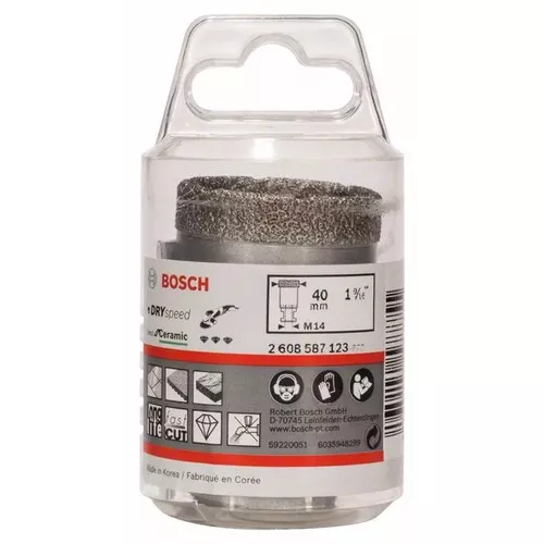 Diamantové vrtáky pro vrtání za sucha Dry Speed Best for Ceramic BOSCH 2608587123