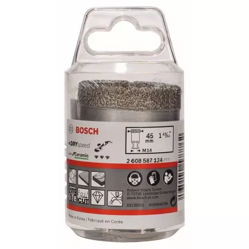 Diamantové vrtáky pro vrtání za sucha Dry Speed Best for Ceramic BOSCH 2608587124