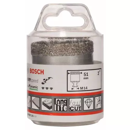 Diamantové vrtáky pro vrtání za sucha Dry Speed Best for Ceramic BOSCH 2608587125