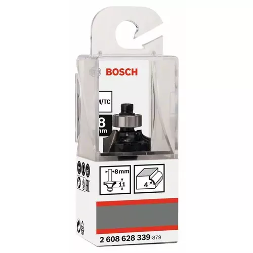 Zaoblovací fréza, 8 mm, R1 4 mm, L 10,5 mm, G 53 mm BOSCH 2608628339