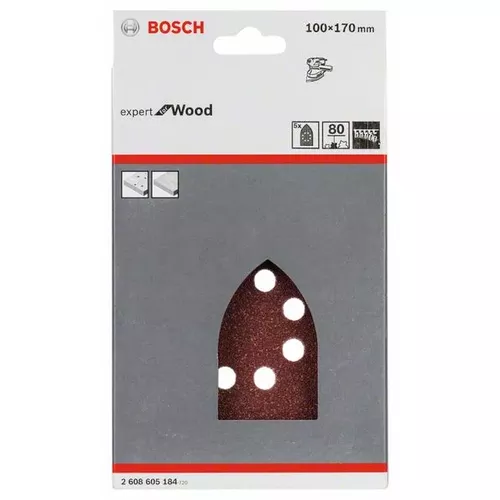 5dílná sada brusných papírů C430 BOSCH 2608605184