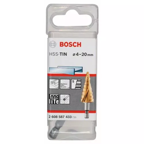 Stupňovité vrtáky HSS-TiN  BOSCH 2608587433